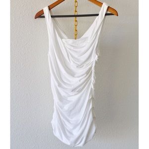 White Express Ruched Top